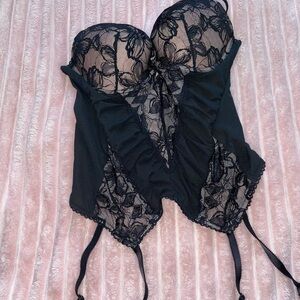 Victoria's Secret Black Lace Corset